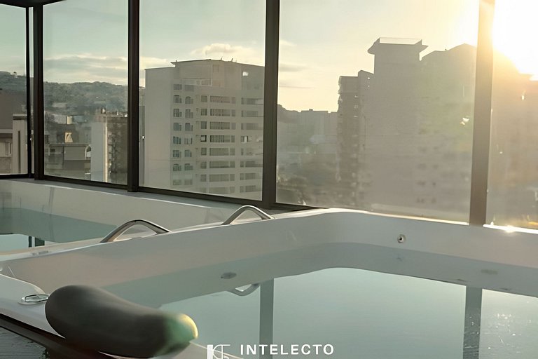 Ap 216 •Central, Piscina, Academia, A/C, Vista Top