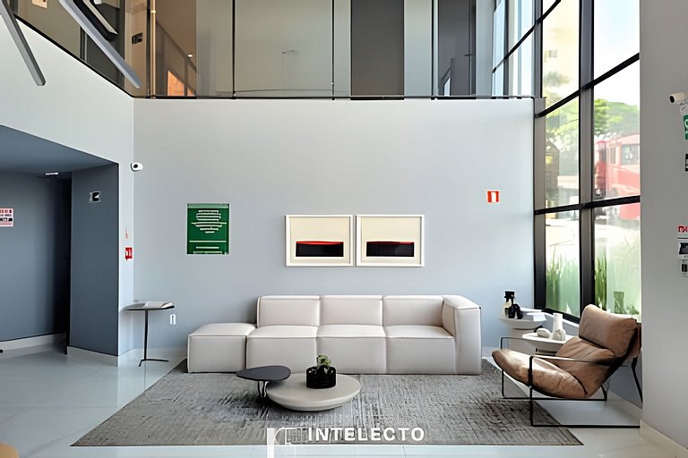 Ap 417 •Central, Piscina, Academia, A/C, Vista Top