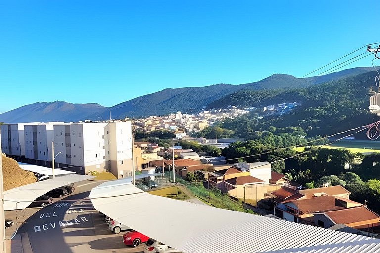 Apê 3/01 - Conforto com Vista da Serra em Poços