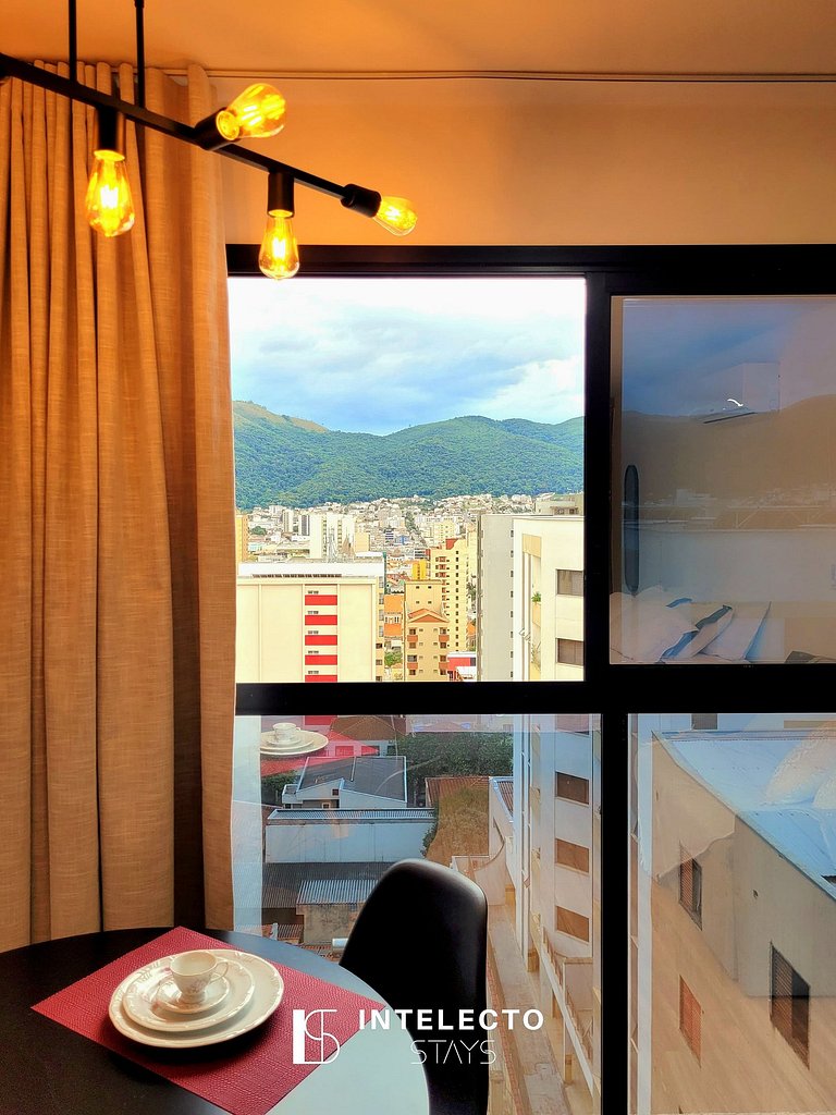 Apê 75 •Central, Jacuzzi, Academia, A/C, Vista Top