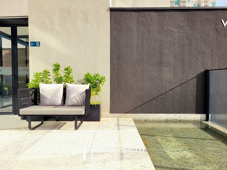 Apê 24 •Central, Jacuzzi, Academia, A/C, Vista Top