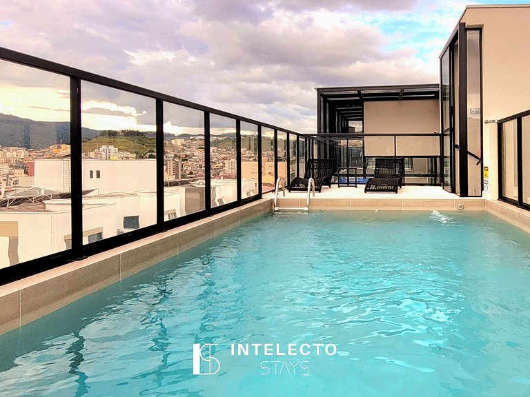 Apê 61 •Central, Jacuzzi, Academia, A/C, Vista Top