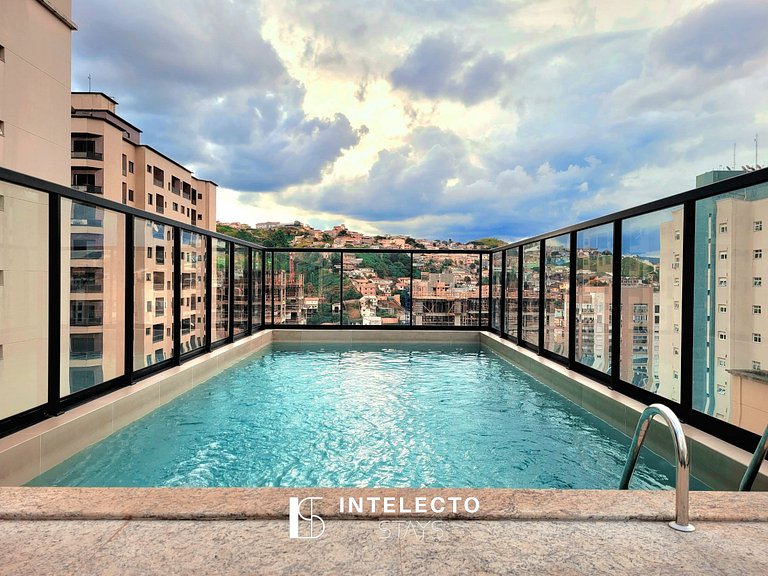 Apê 51 •Central, Jacuzzi, Academia, A/C, Vista Top