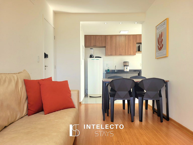 1204-Vista top -2qtos c/ suíte-próx shopping e PUC