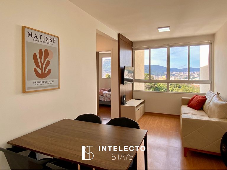 1204-Vista top -2qtos c/ suíte-próx shopping e PUC