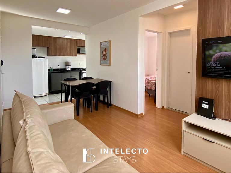 1204-Vista top -2qtos c/ suíte-próx shopping e PUC