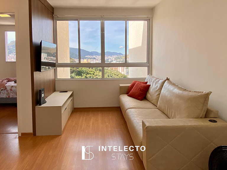 1204-Vista top -2qtos c/ suíte-próx shopping e PUC