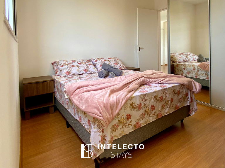 1204-Vista top -2qtos c/ suíte-próx shopping e PUC