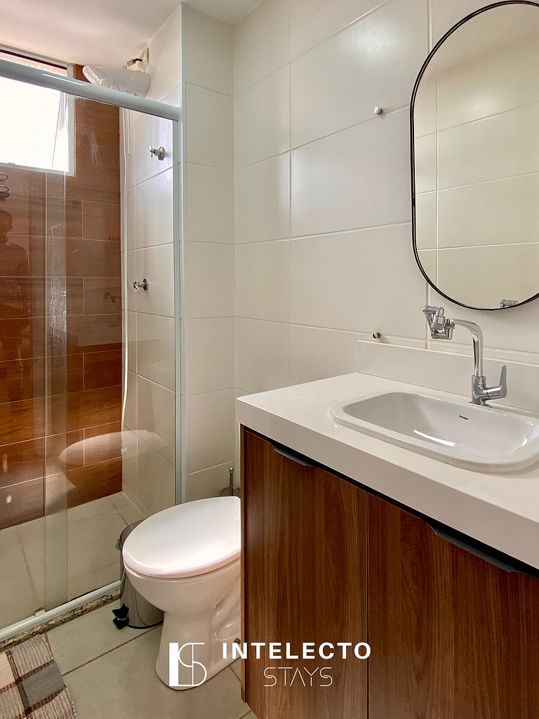 1204-Vista top -2qtos c/ suíte-próx shopping e PUC