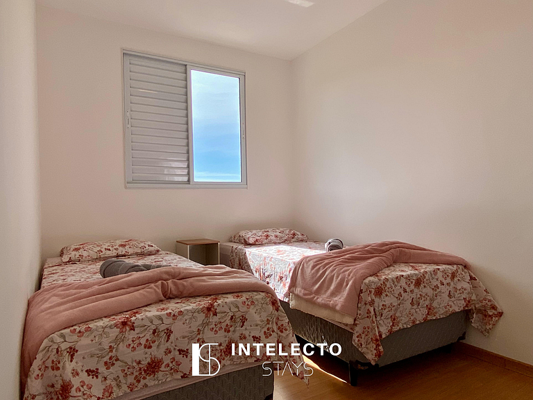 1204-Vista top -2qtos c/ suíte-próx shopping e PUC