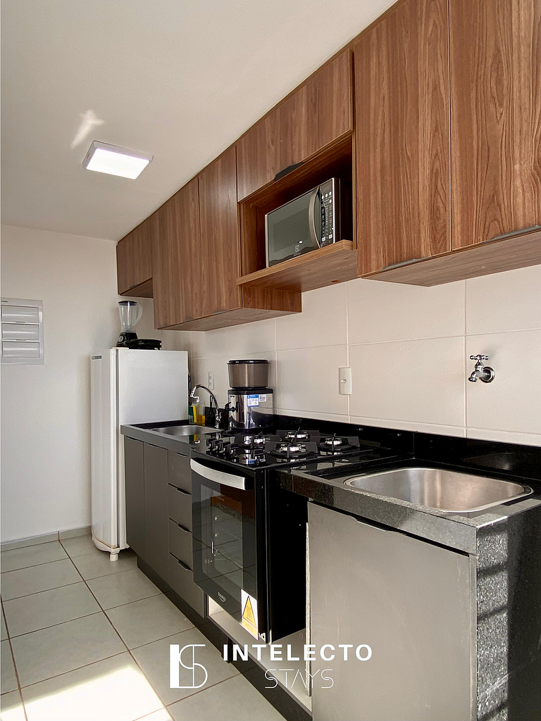 1204-Vista top -2qtos c/ suíte-próx shopping e PUC