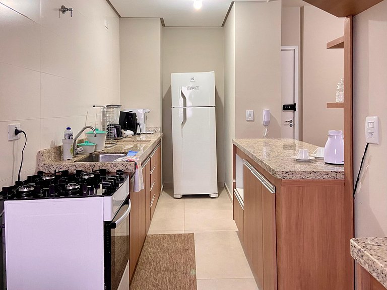 Apê 104 Vista Linda, Churrasq, Suíte - px shopping