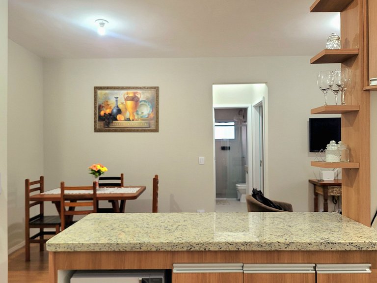 Apê 104 Vista Linda, Churrasq, Suíte - px shopping