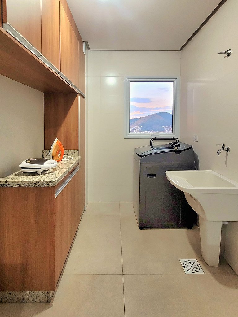 Apê 104 Vista Linda, Churrasq, Suíte - px shopping