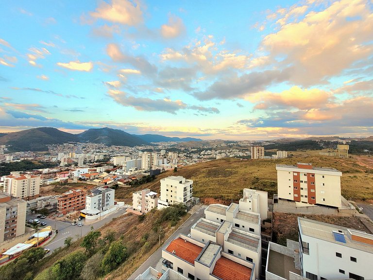 Apê 104 Vista Linda, Churrasq, Suíte - px shopping