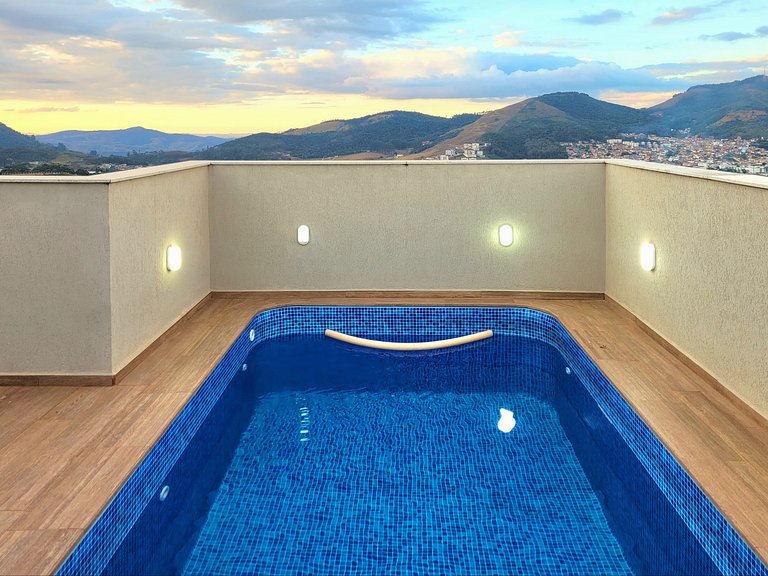 Apê 104 Vista Linda, Piscina, Suíte - px shopping