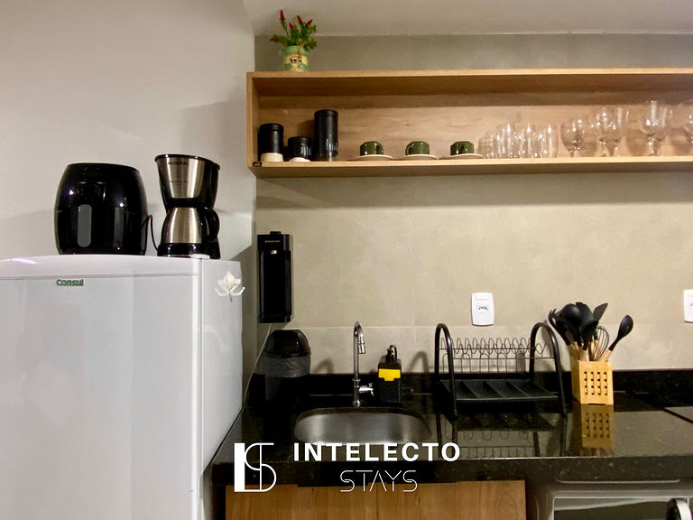 Ap 202 • Central, Piscina, Academia, Ar Cond.