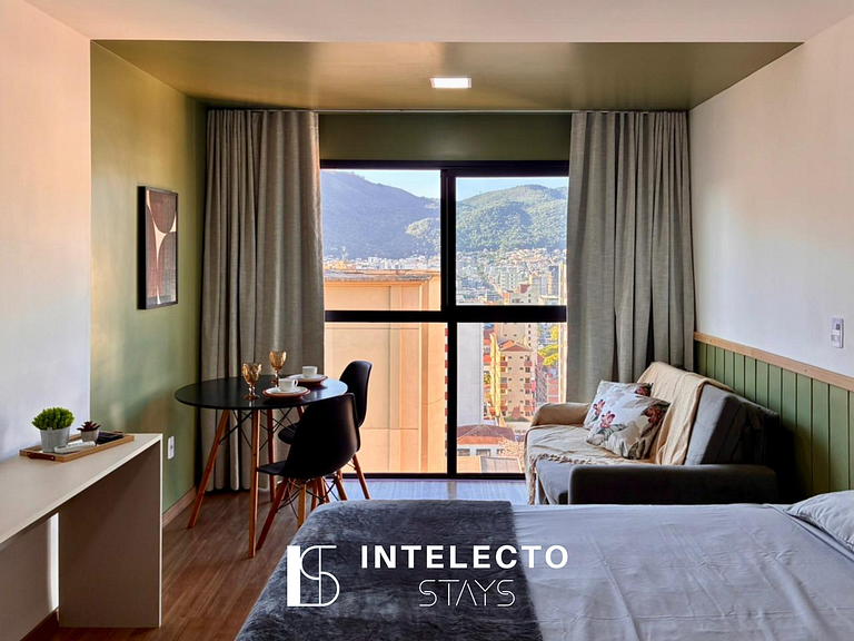 Apê 73 •Central, Jacuzzi, Academia, A/C, Vista Top