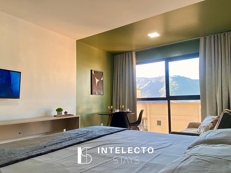 Apê 73 •Central, Jacuzzi, Academia, A/C, Vista Top