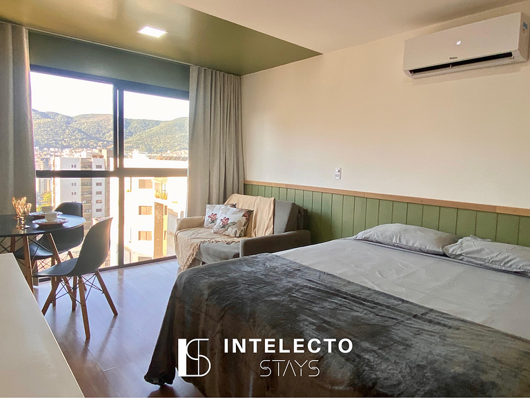 Apê 73 •Central, Jacuzzi, Academia, A/C, Vista Top