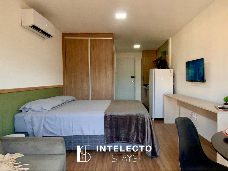 Apê 73 •Central, Jacuzzi, Academia, A/C, Vista Top