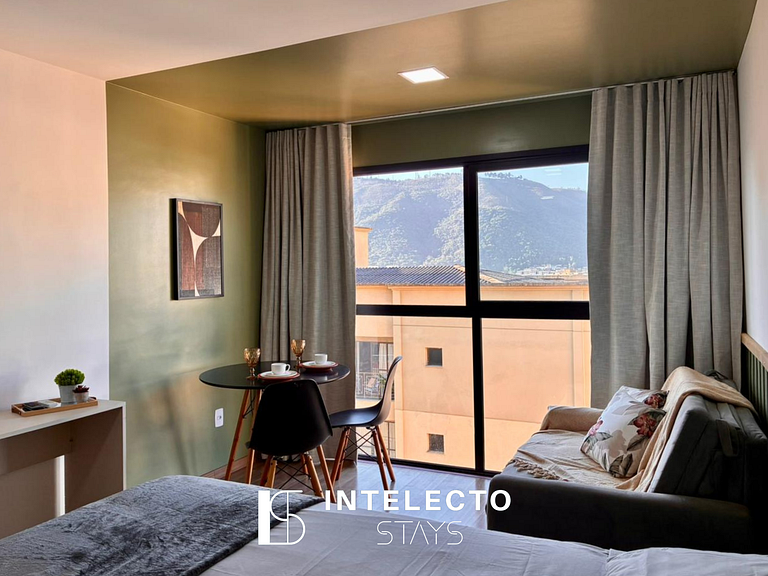 Apê 73 •Central, Jacuzzi, Academia, A/C, Vista Top