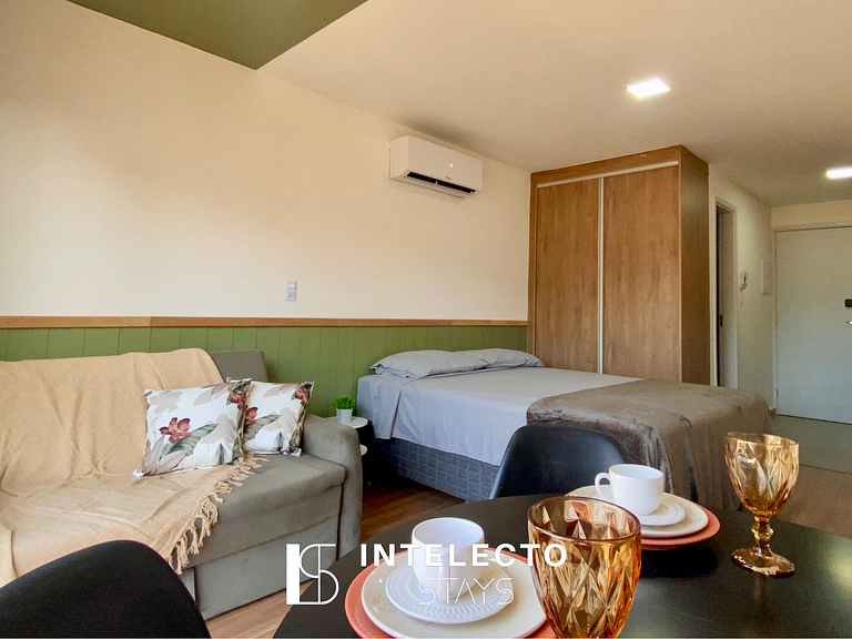 Apê 73 •Central, Jacuzzi, Academia, A/C, Vista Top