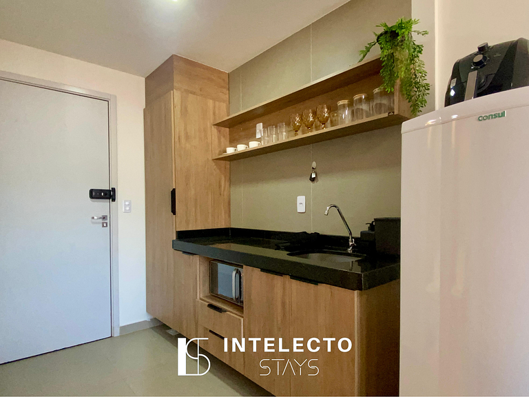 Apê 73 •Central, Jacuzzi, Academia, A/C, Vista Top