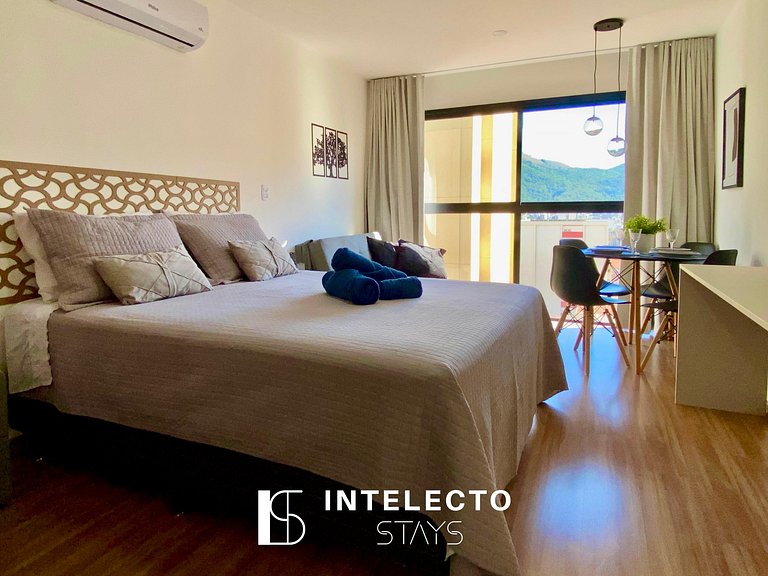 Apê 44 •Central, Jacuzzi, Academia, A/C, Vista Top