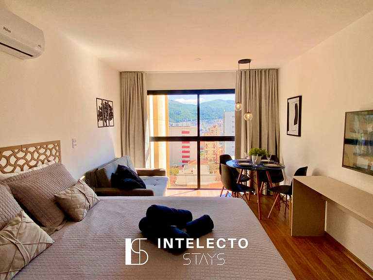 Apê 44 •Central, Jacuzzi, Academia, A/C, Vista Top