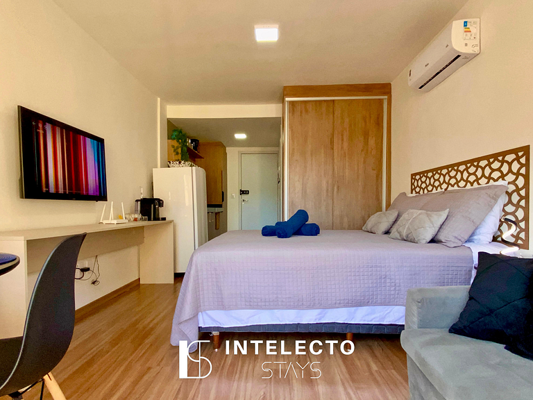 Apê 44 •Central, Jacuzzi, Academia, A/C, Vista Top