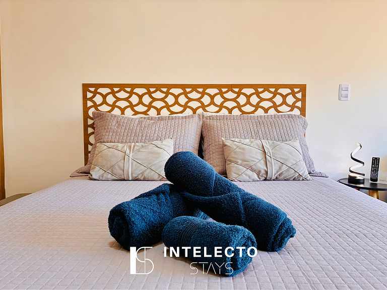 Apê 44 •Central, Jacuzzi, Academia, A/C, Vista Top