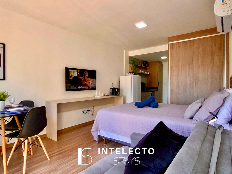 Apê 44 •Central, Jacuzzi, Academia, A/C, Vista Top