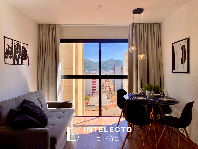 Apê 44 •Central, Jacuzzi, Academia, A/C, Vista Top