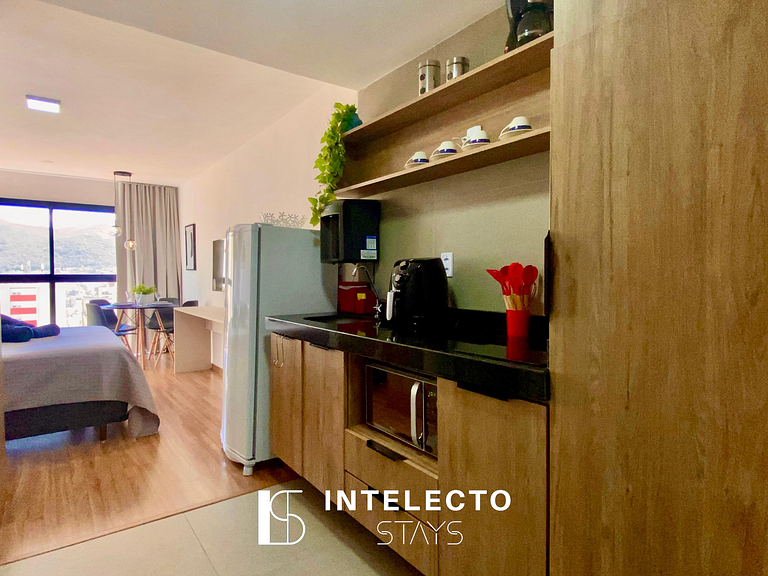 Apê 44 •Central, Jacuzzi, Academia, A/C, Vista Top