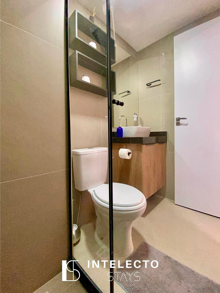 Apê 44 •Central, Jacuzzi, Academia, A/C, Vista Top