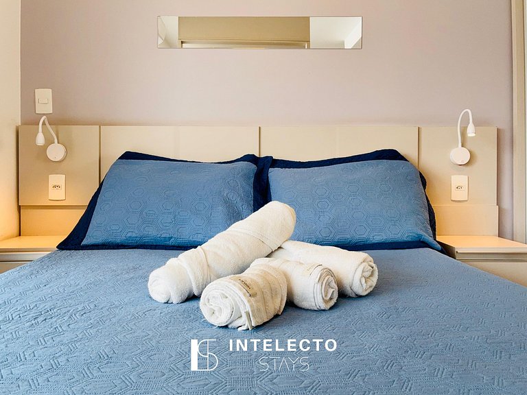 Living 403 •Central, Vista Top e super confortável