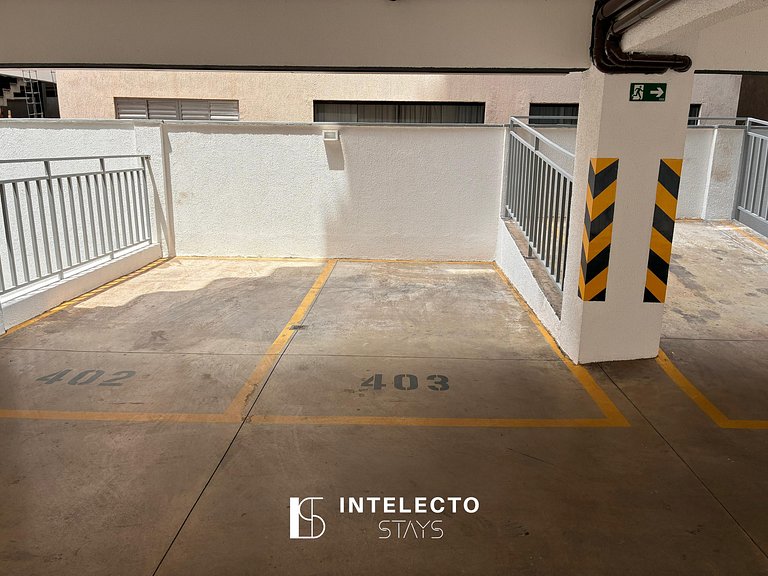 Living 403 •Central, Vista Top e super confortável