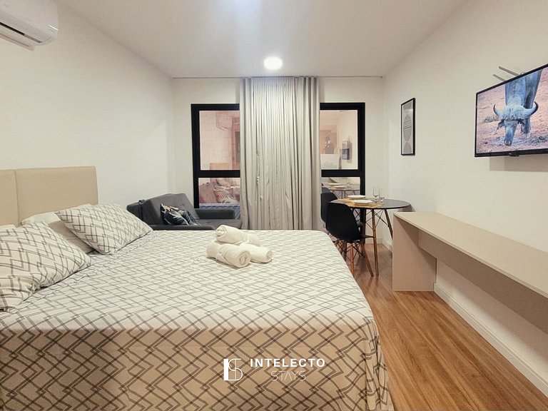 Ap 204 • Central, Piscina, Academia, Ar Cond.