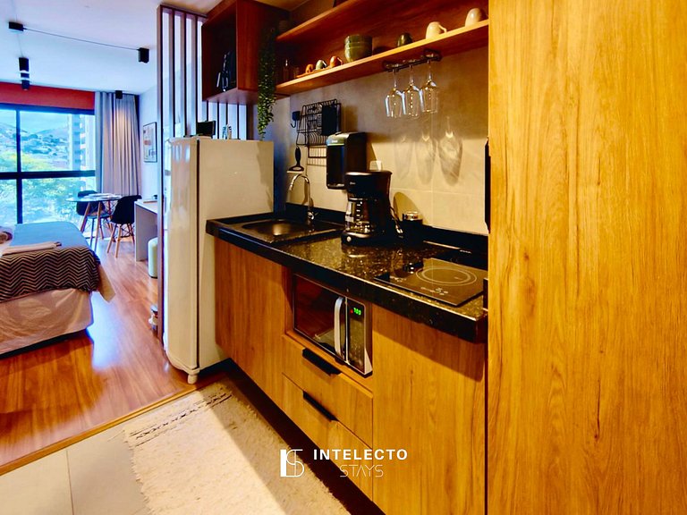 Ap 414 • Central, Piscina, Academia, Ar Cond.