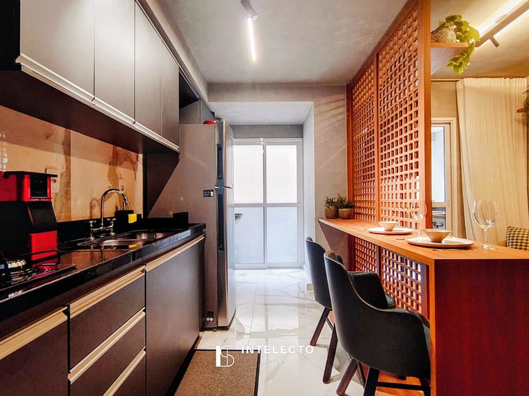 202 Luxo no Centro, Churrasq.,A/C,Jacuzzi Rooftop