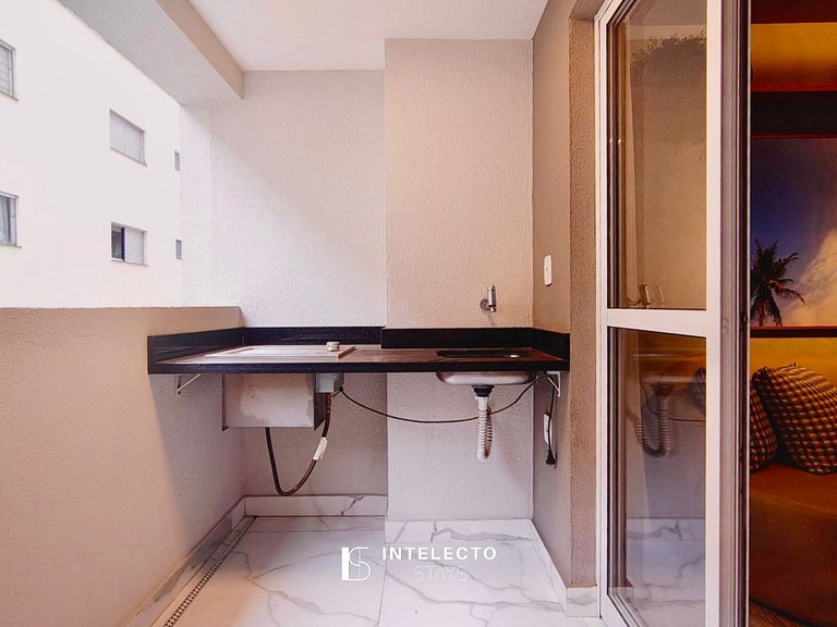 202 Luxo no Centro, Churrasq.,A/C,Jacuzzi Rooftop