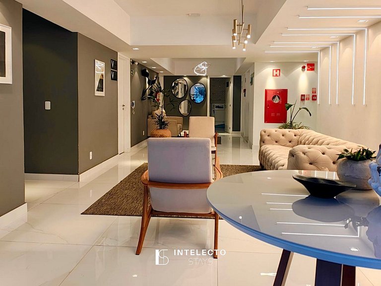 202 Luxo no Centro, Churrasq.A/C.Rooftop