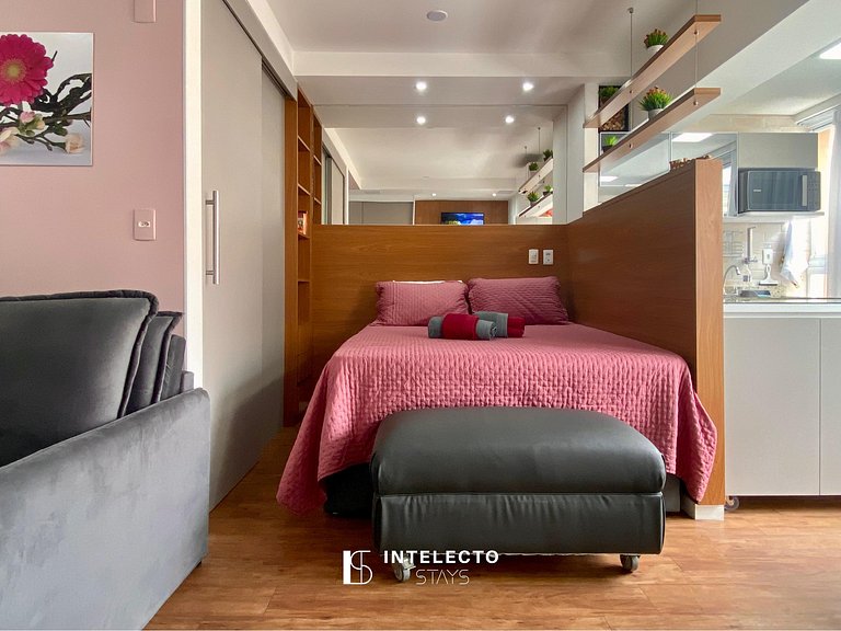 Living 902 •Central, Vista Top, Aconchegante