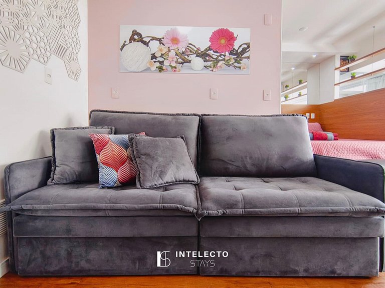 Living 902 •Central, Vista Top, Aconchegante