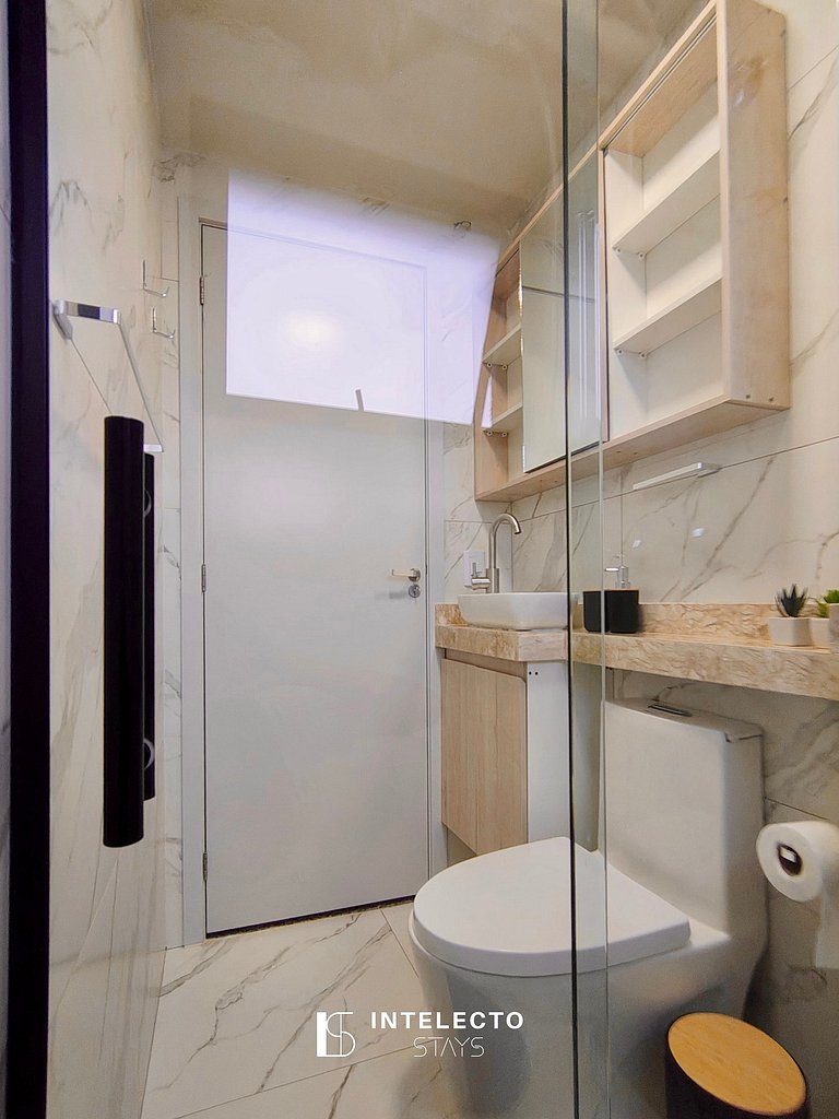 Apê 14 Vista Linda, Churrasq, Suíte - px shopping