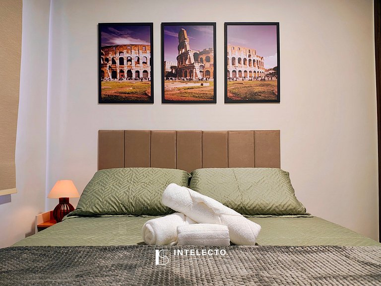 Apê 14 Vista Linda, Churrasq, Suíte - px shopping