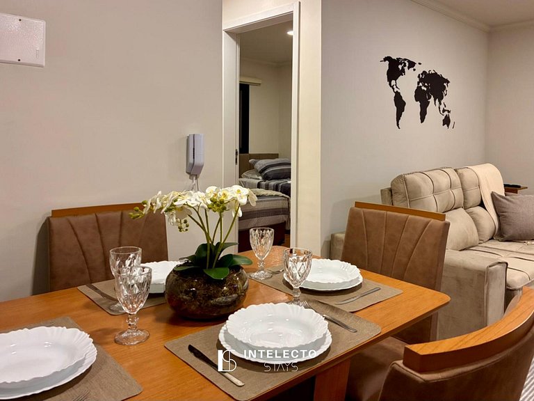 Apê 14 Vista Linda, Churrasq, Suíte - px shopping