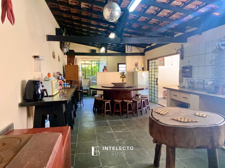 Chácara c/ Piscina, Churrasqueira com vista linda