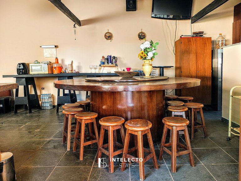 Chácara c/ Piscina, Churrasqueira com vista linda